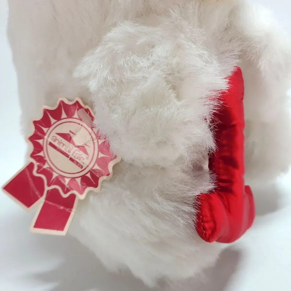 Vtg Animal Fair Polar Bear‎ Plush 8